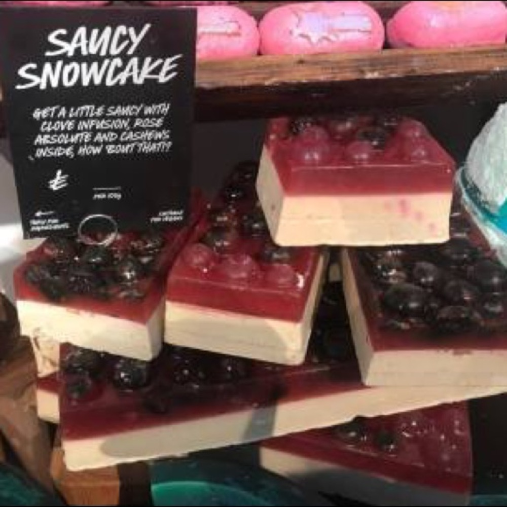 LUSH Saucy Snowcake Soap (NEW IN ORIGINAL WRAP)